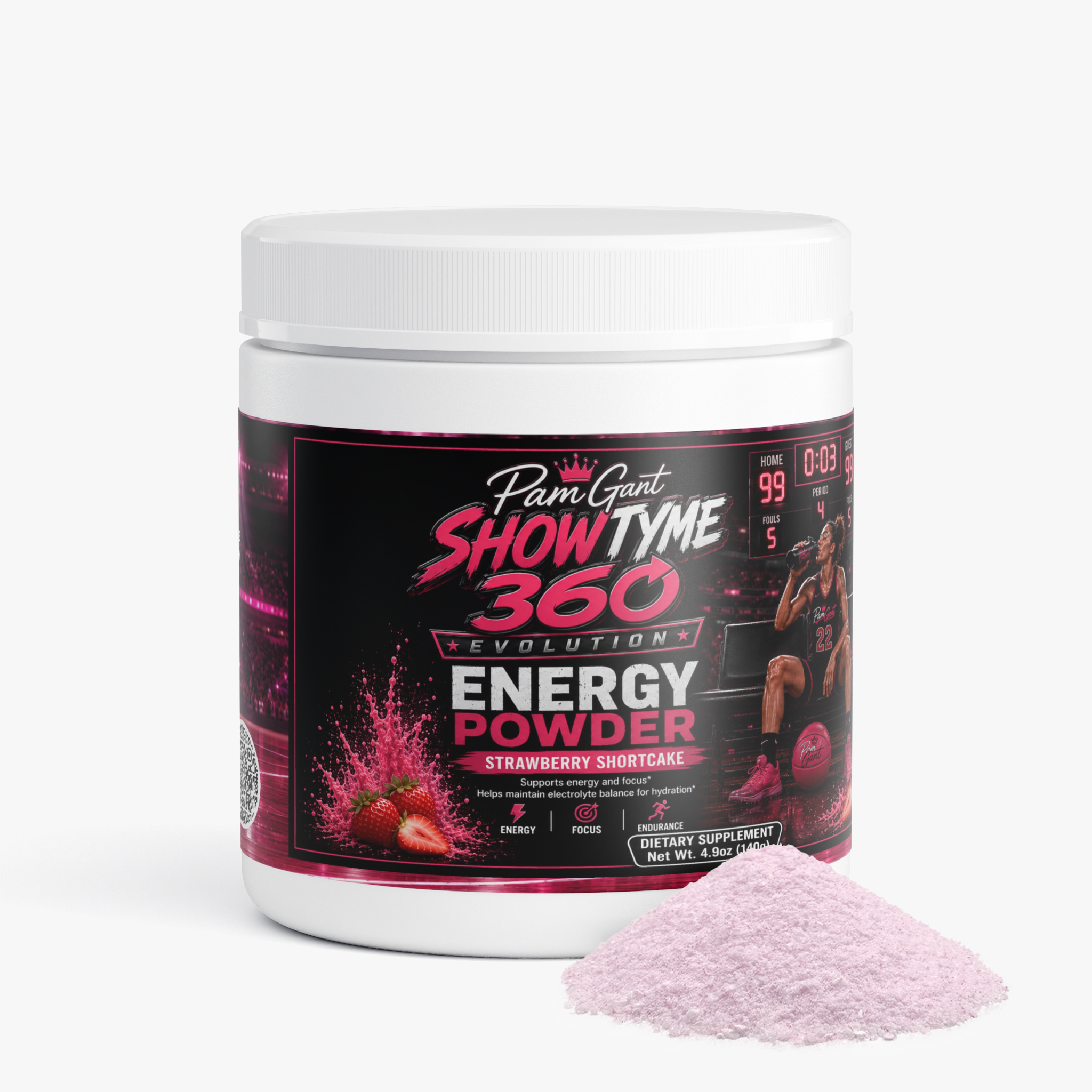 Energy Powder (Strawberry Shortcake)